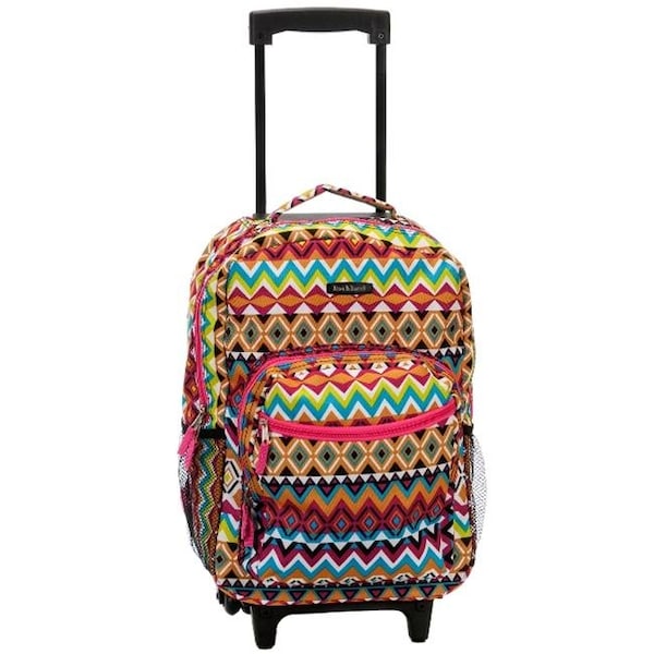 Rockland Rockland R01-TRIBAL 17 in. ROLLING BACKPACK - TRIBAL R01-TRIBAL - main